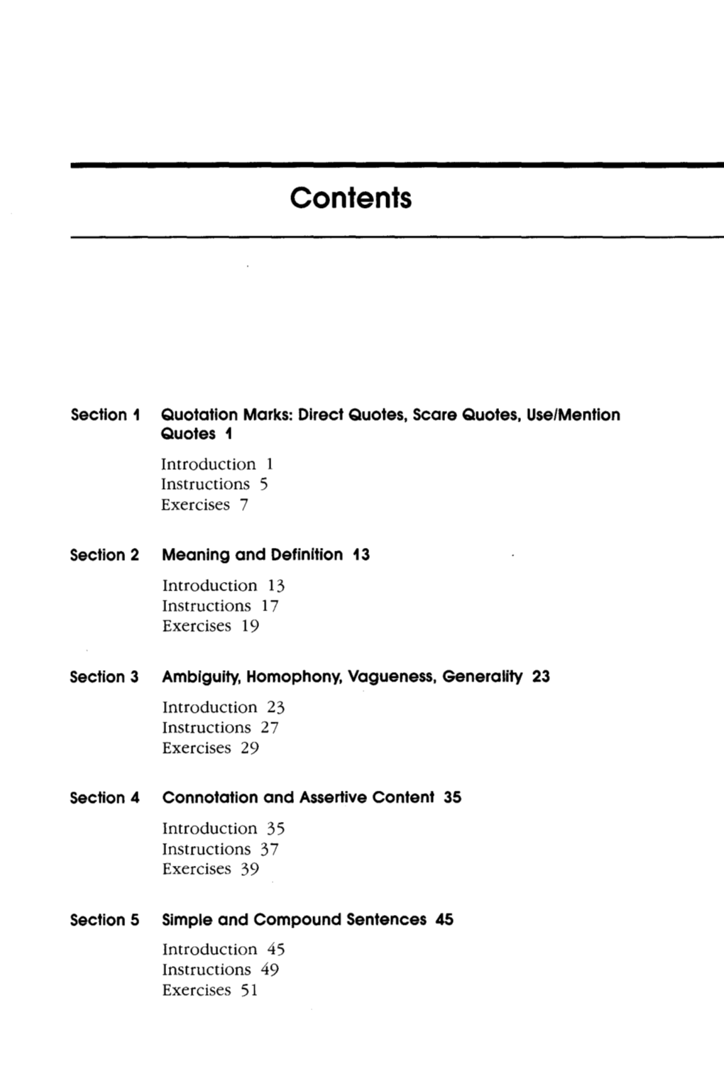 Informal Logic Examples and Exercises