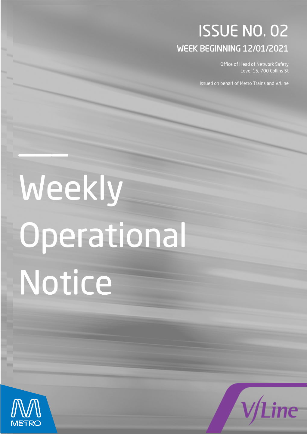 Of 30 Weekly Operational Notice No. 02/2021 Office of Head of Network