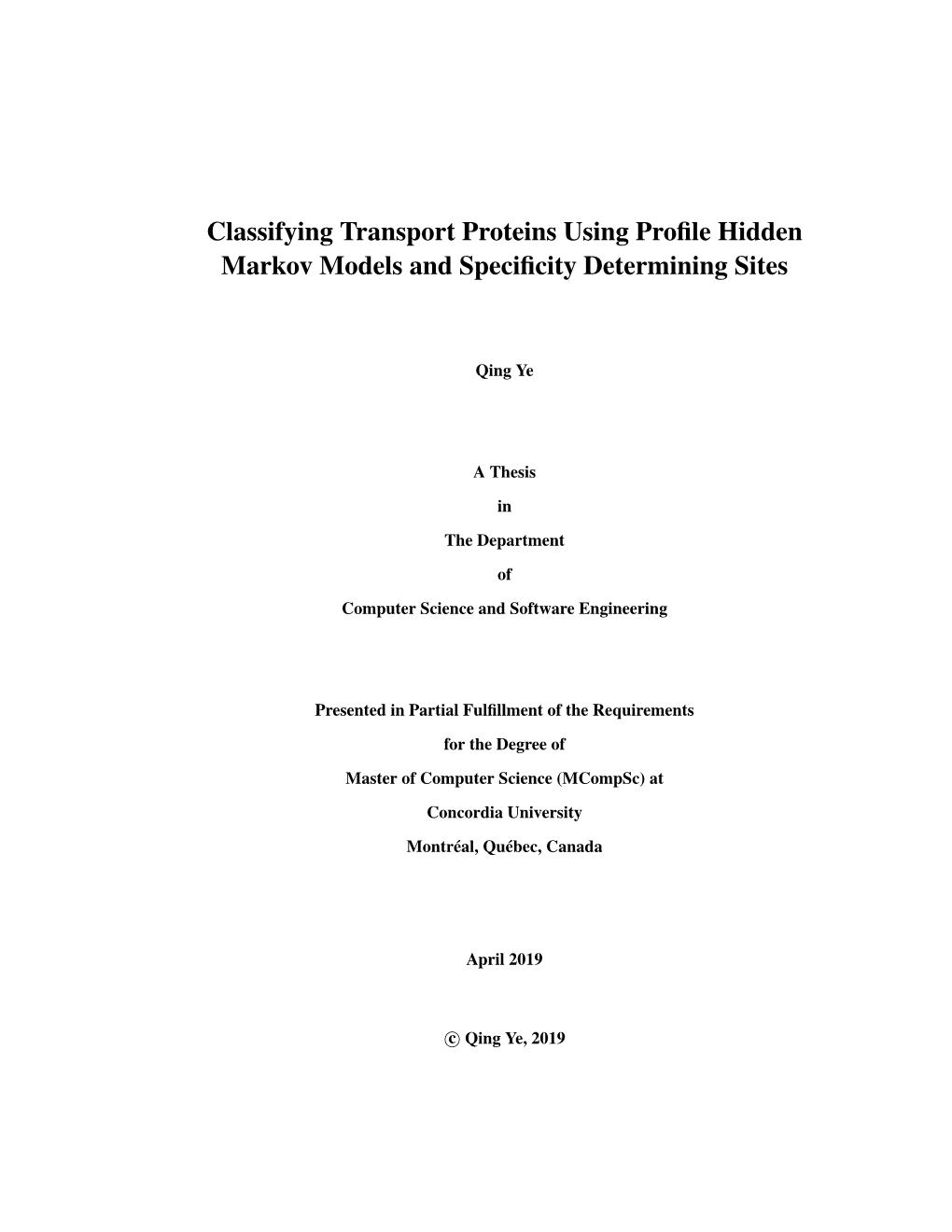 Classifying Transport Proteins Using Profile Hidden Markov Models And