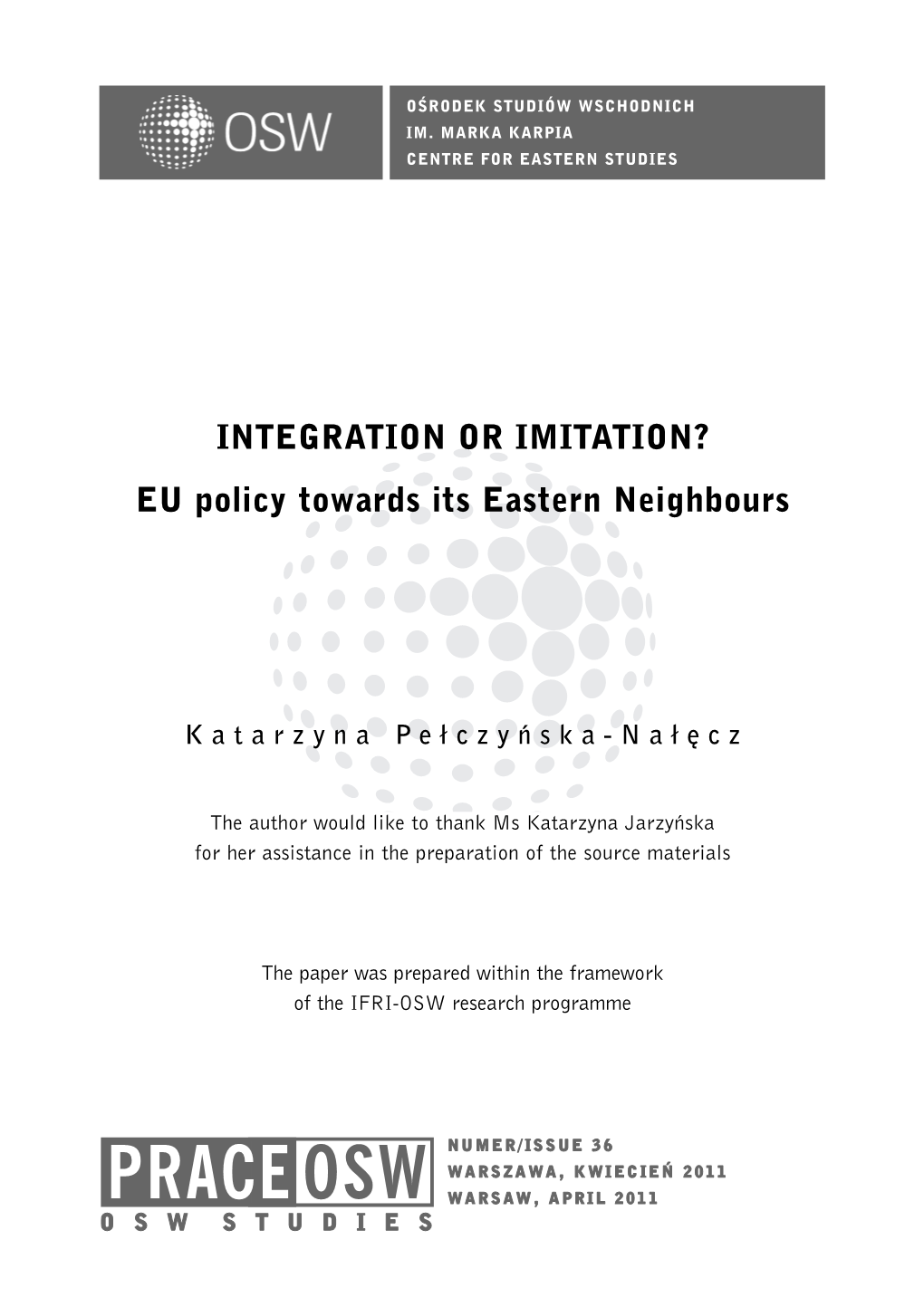 EU Policy Towards Its Eastern Neighbours