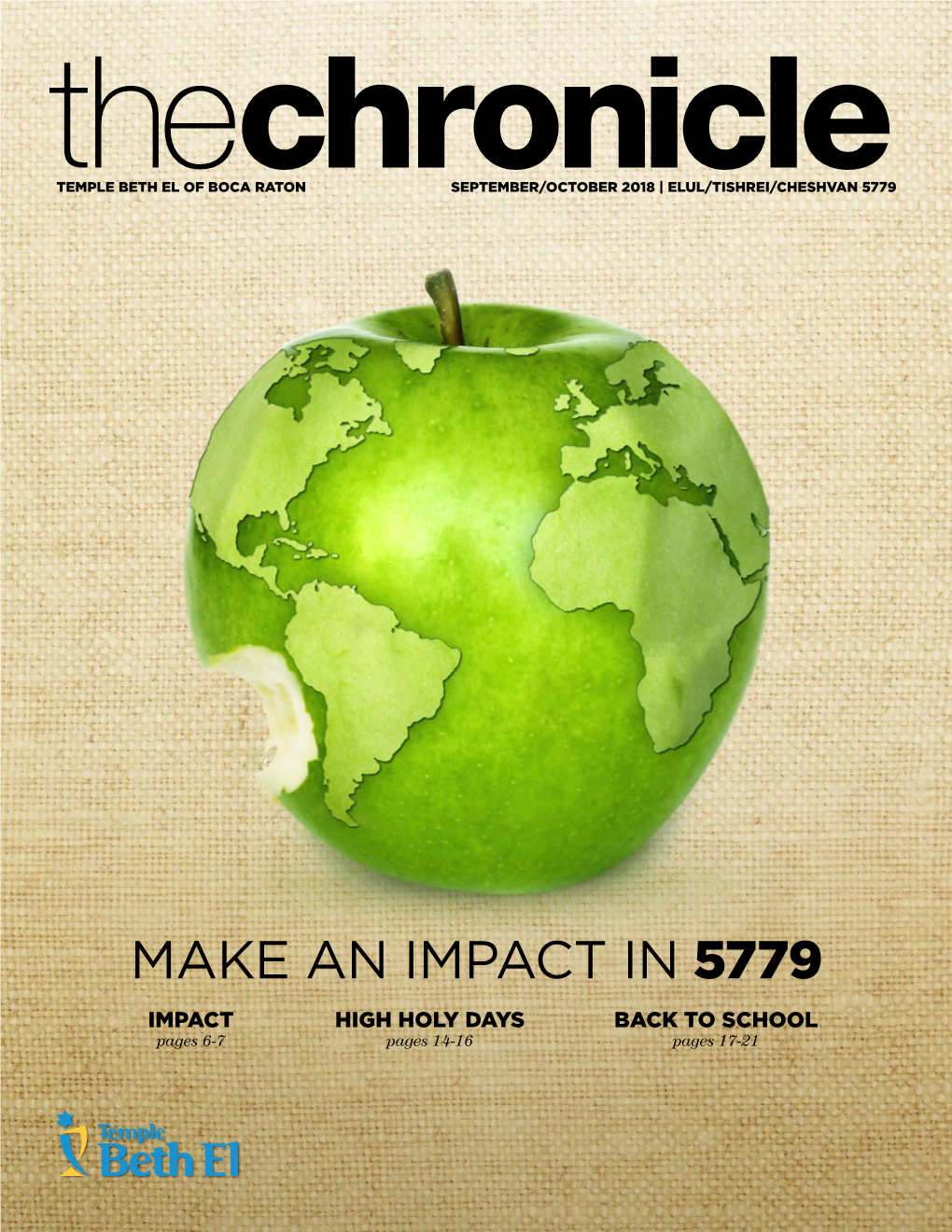 MAKE an IMPACT in 5779 IMPACT HIGH HOLY DAYS BACK to SCHOOL Pages 6-7 Pages 14-16 Pages 17-21