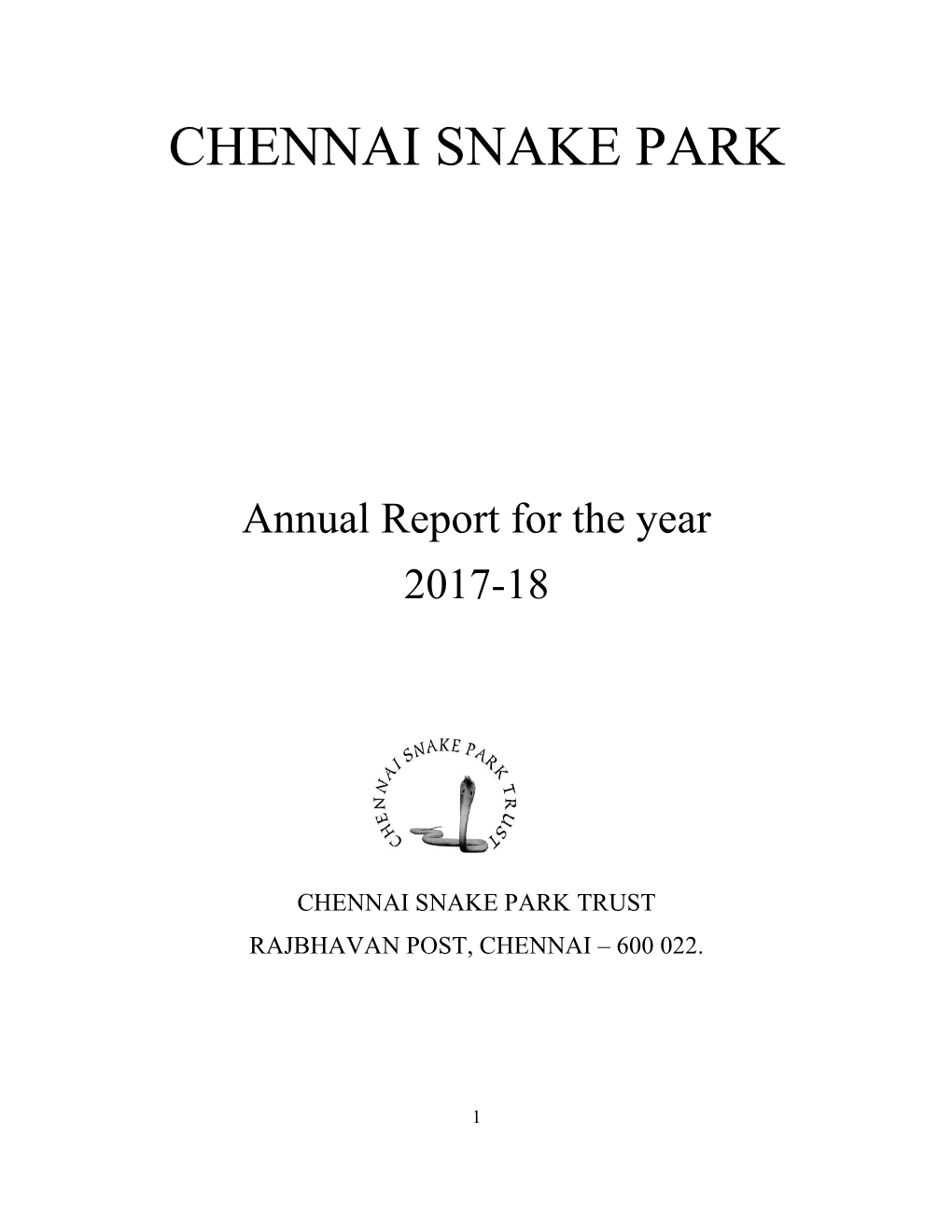 Chennai Snake Park