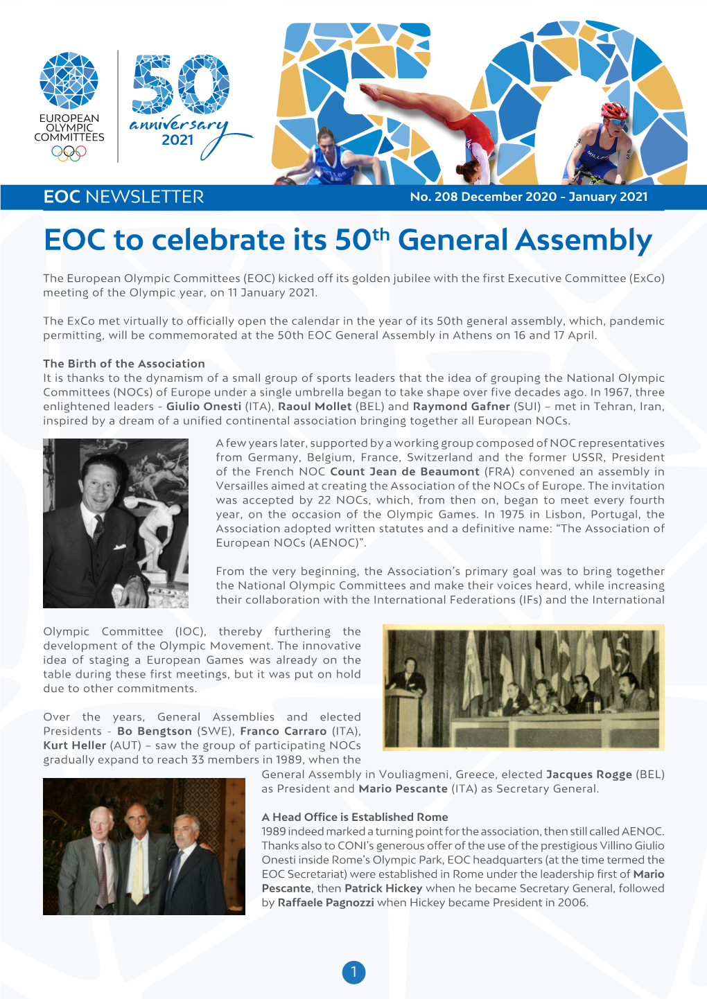 EOC to Celebrate Its 50Th General Assembly