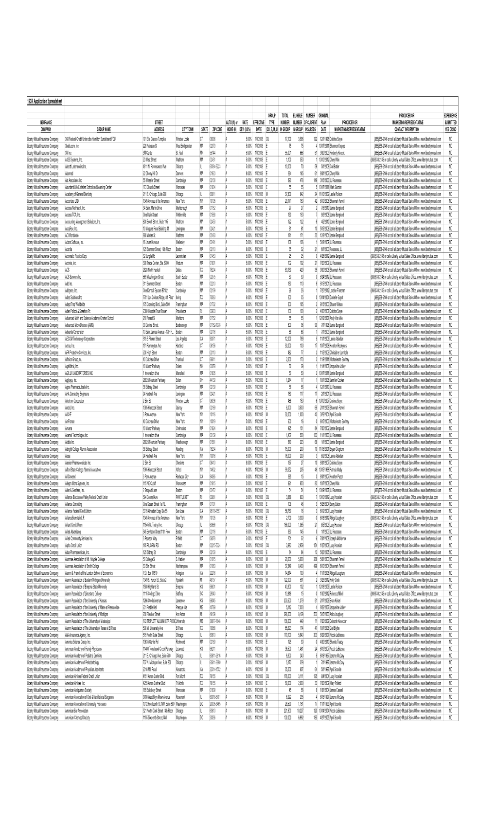 193R Application Spreadsheet