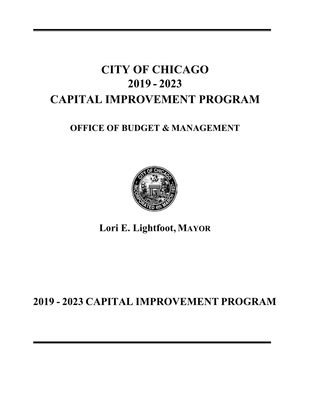 2023 Capital Improvement Program