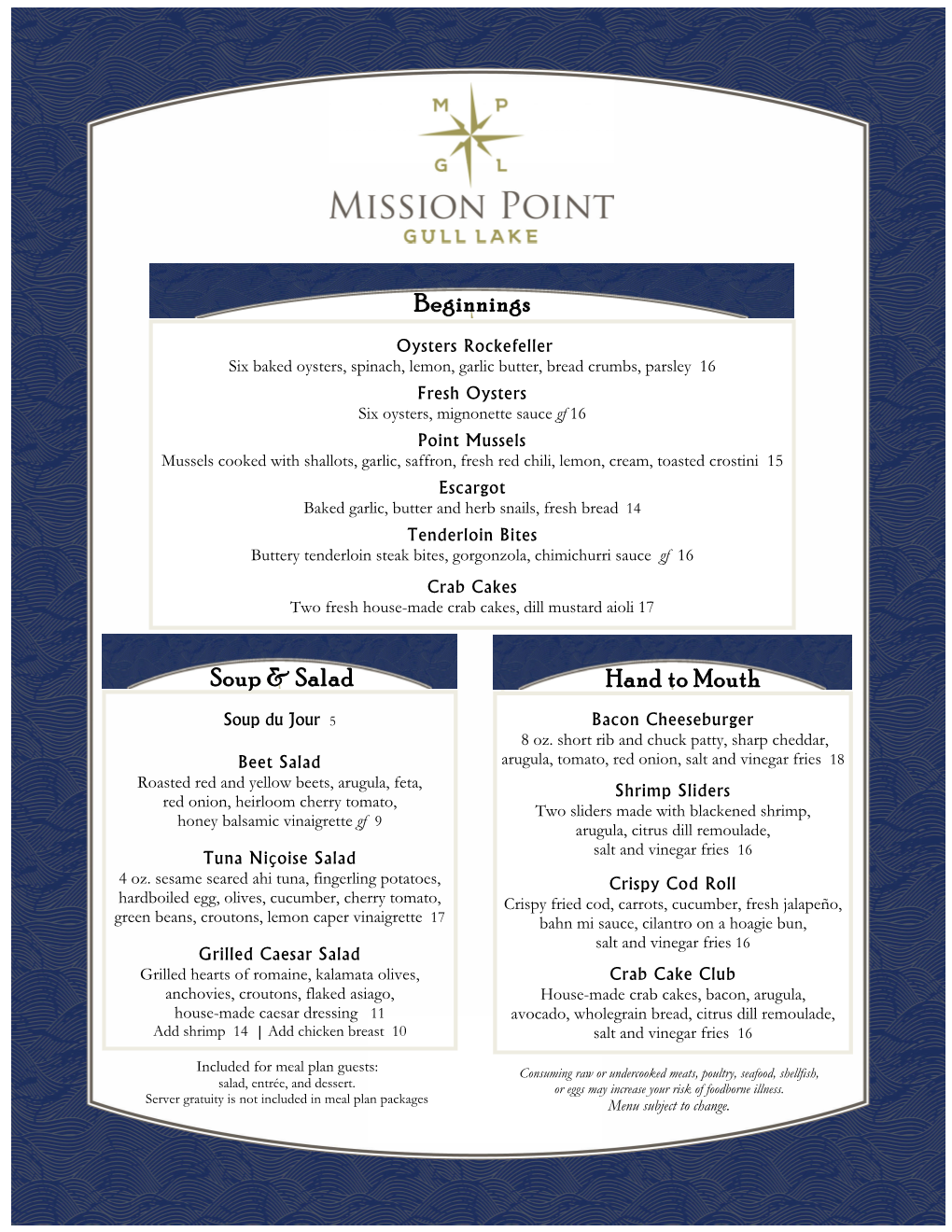 2021 Mission Point Menu.Pub