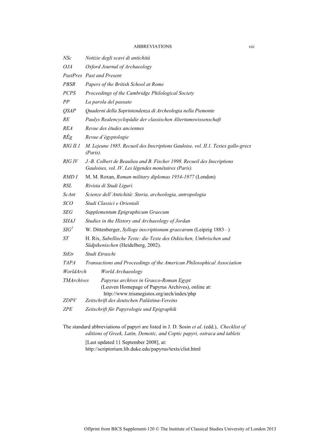 Nsc Notizie Degli Scavi Di Antichità OJA Oxford Journal of Archaeology