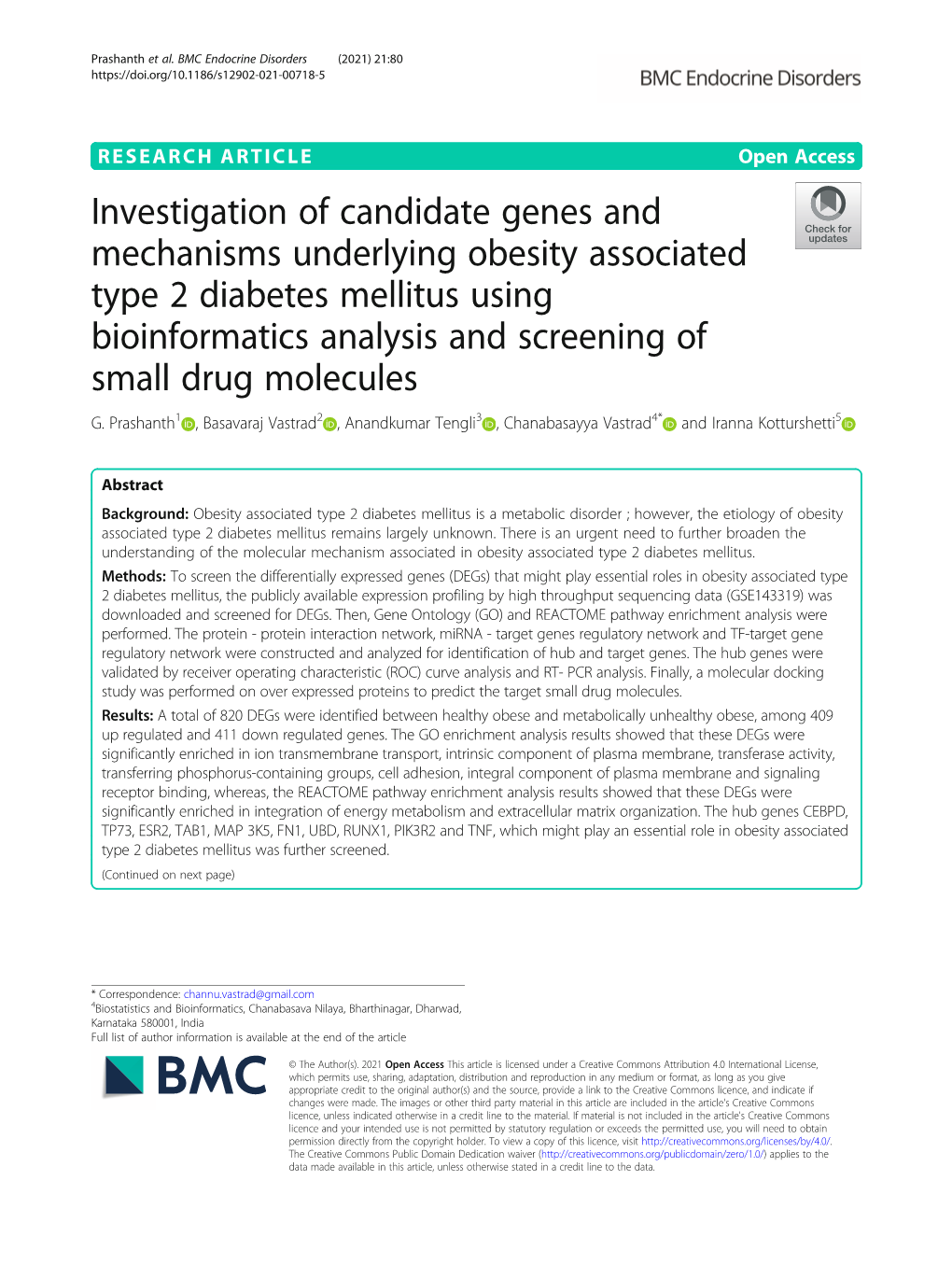 Investigation of Candidate Genes and Mechanisms Underlying Obesity