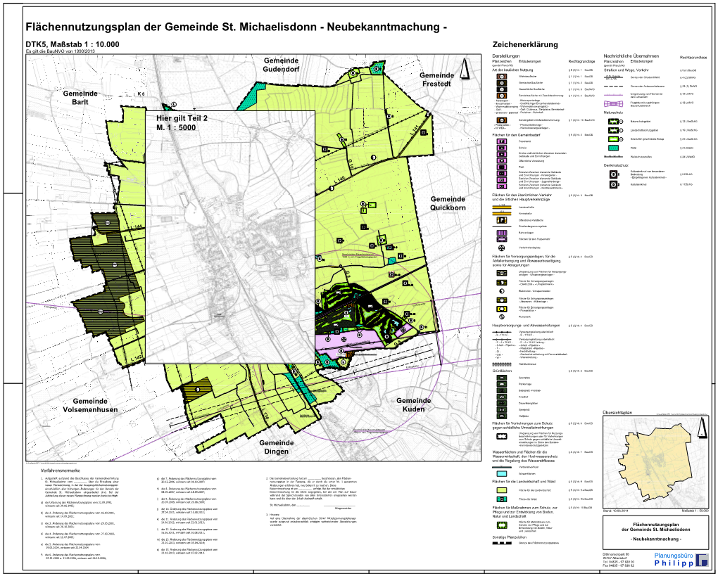 Flächennutzungsplan Der Gemeinde St. Michaelisdonn - Neubekanntmachung