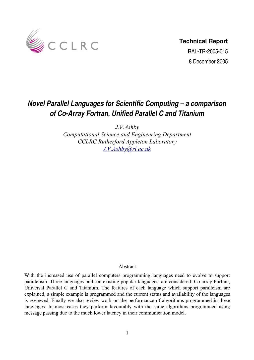 A Comparison of Coarray Fortran, Unified Parallel C and T