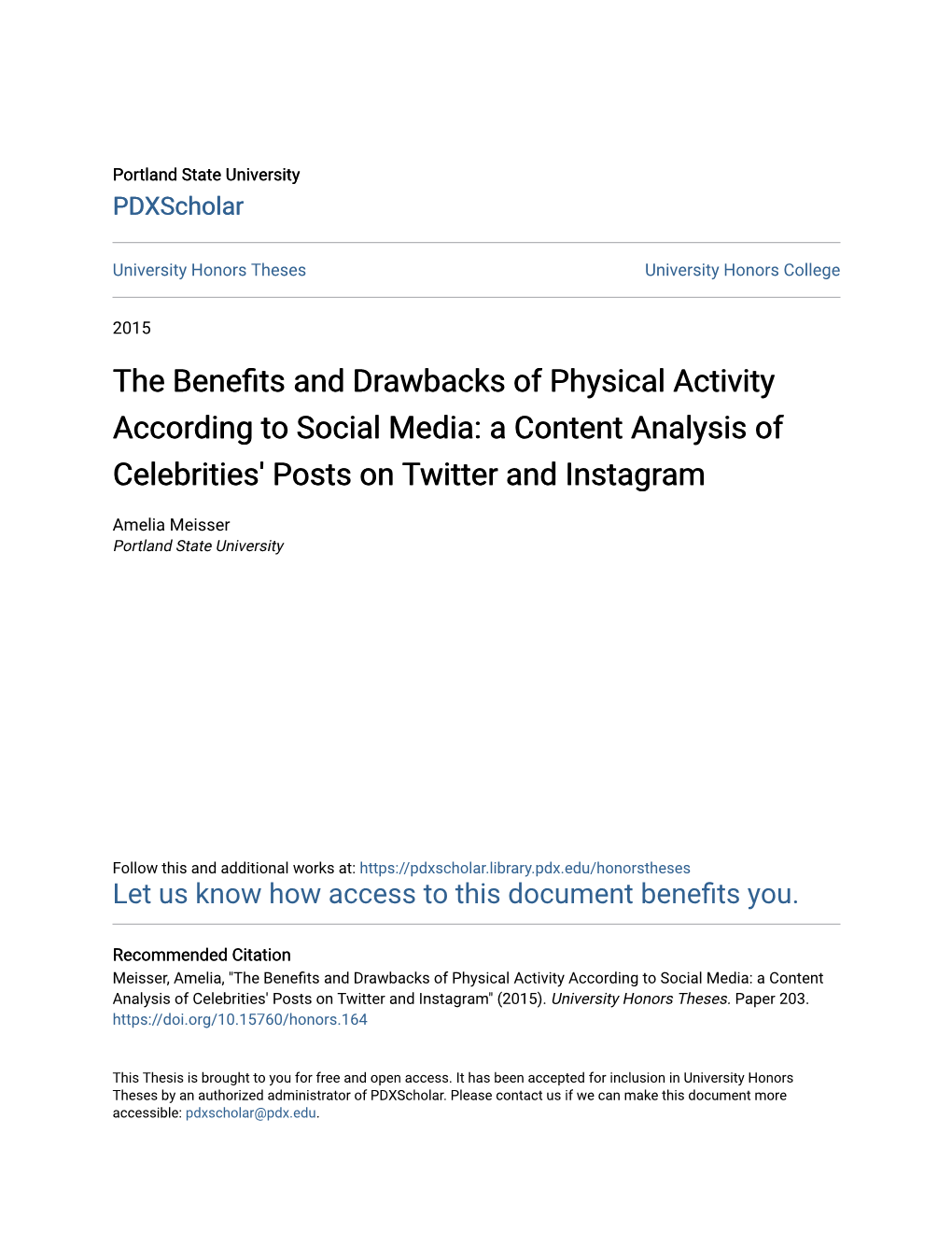 The Benefits and Drawbacks of Physical Activity According to Social Media: a Content Analysis of Celebrities' Posts on Twitter and Instagram