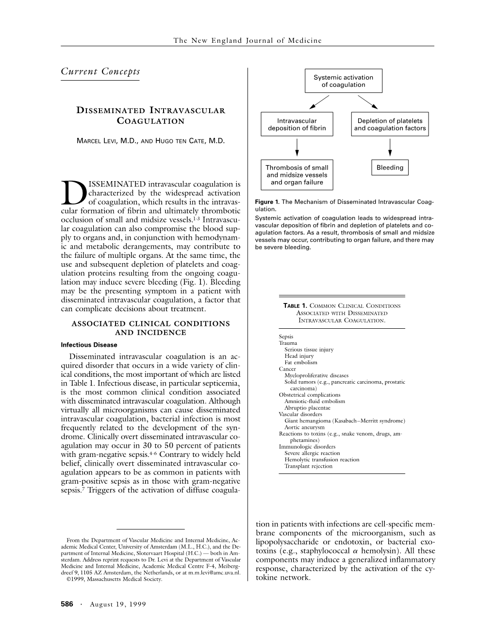 081999 Disseminated Intravascular Coagulation