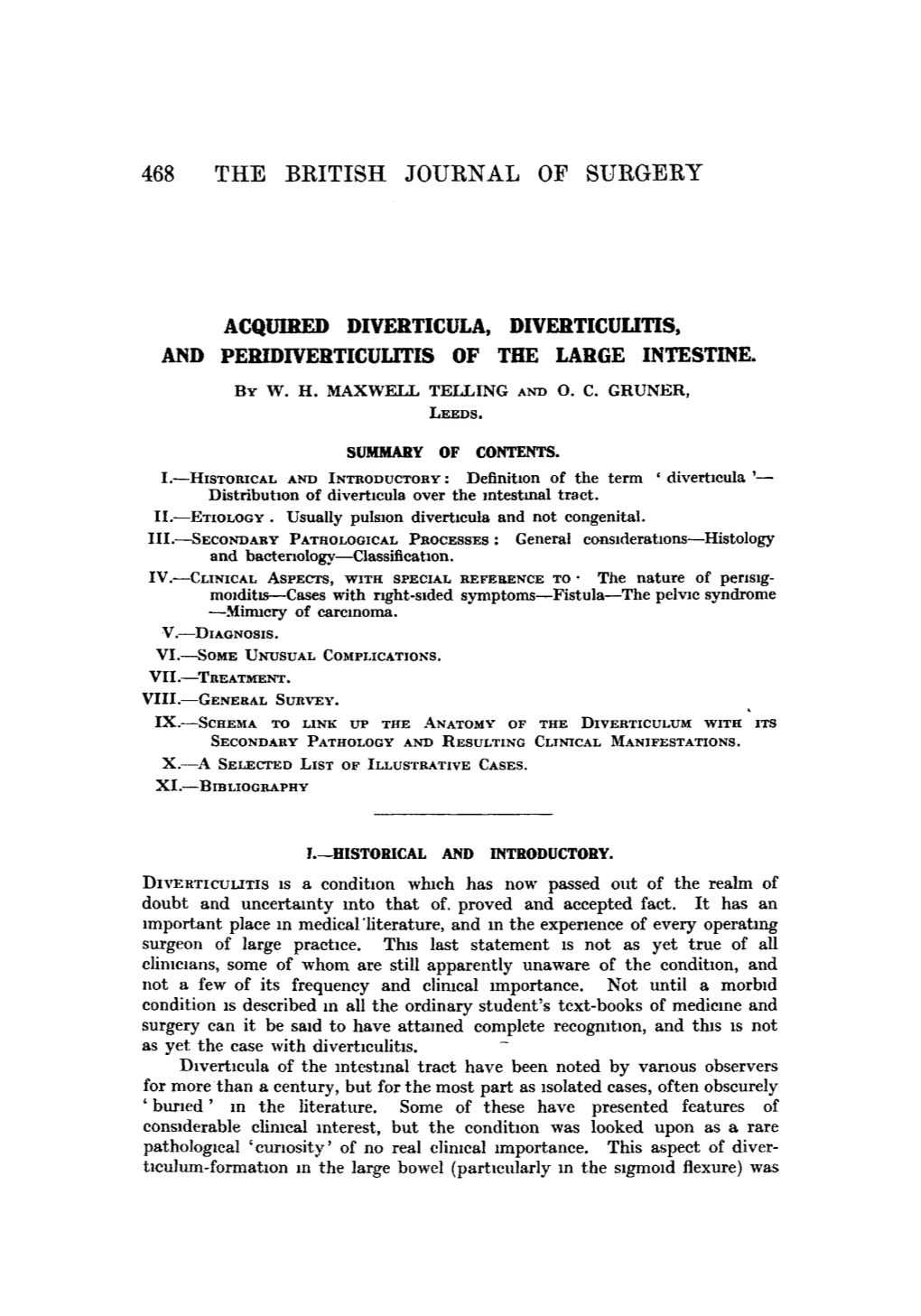 Acquired Diverticula, Diverticulitis, and Peridiverticulities of the Large Intestine