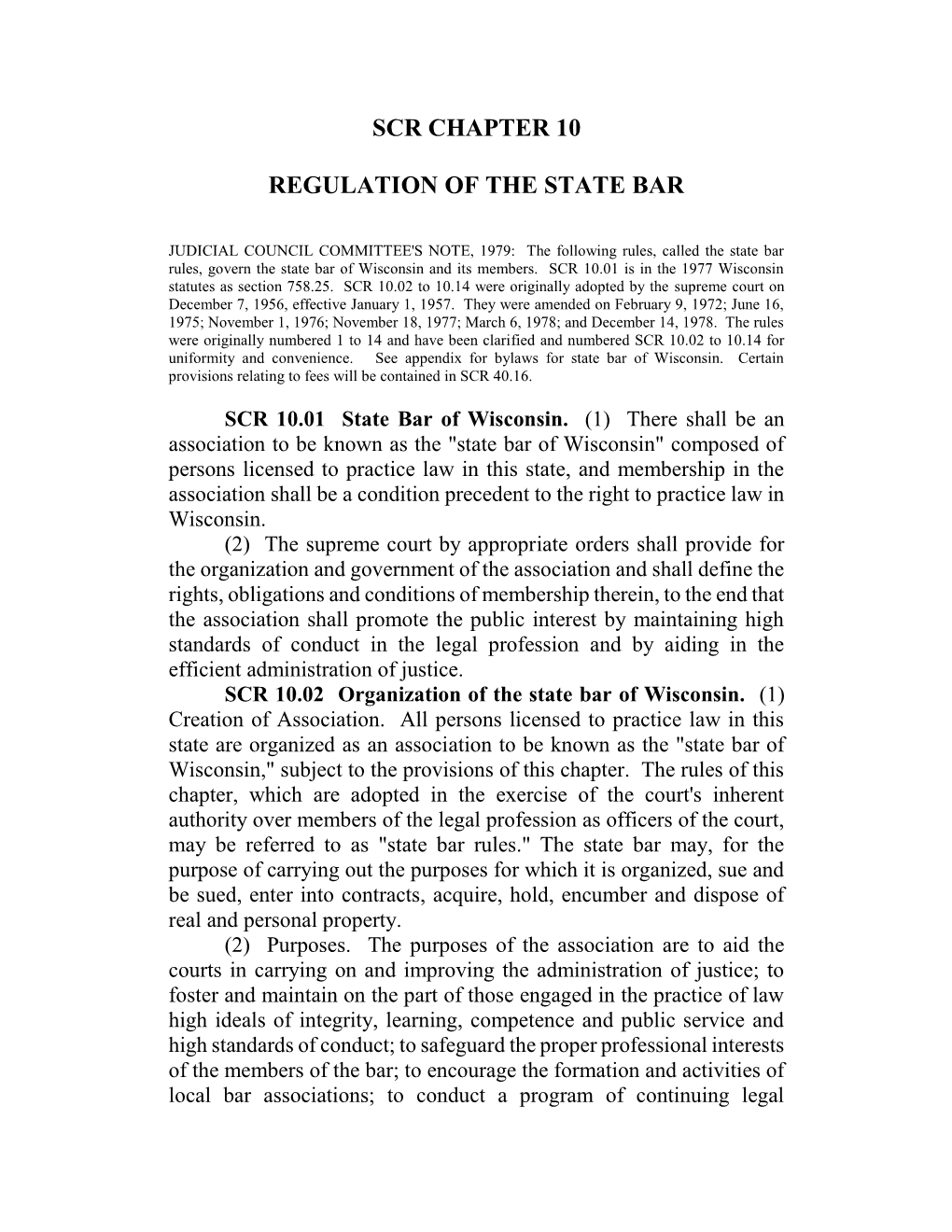 Scr Chapter 10 Regulation of the State