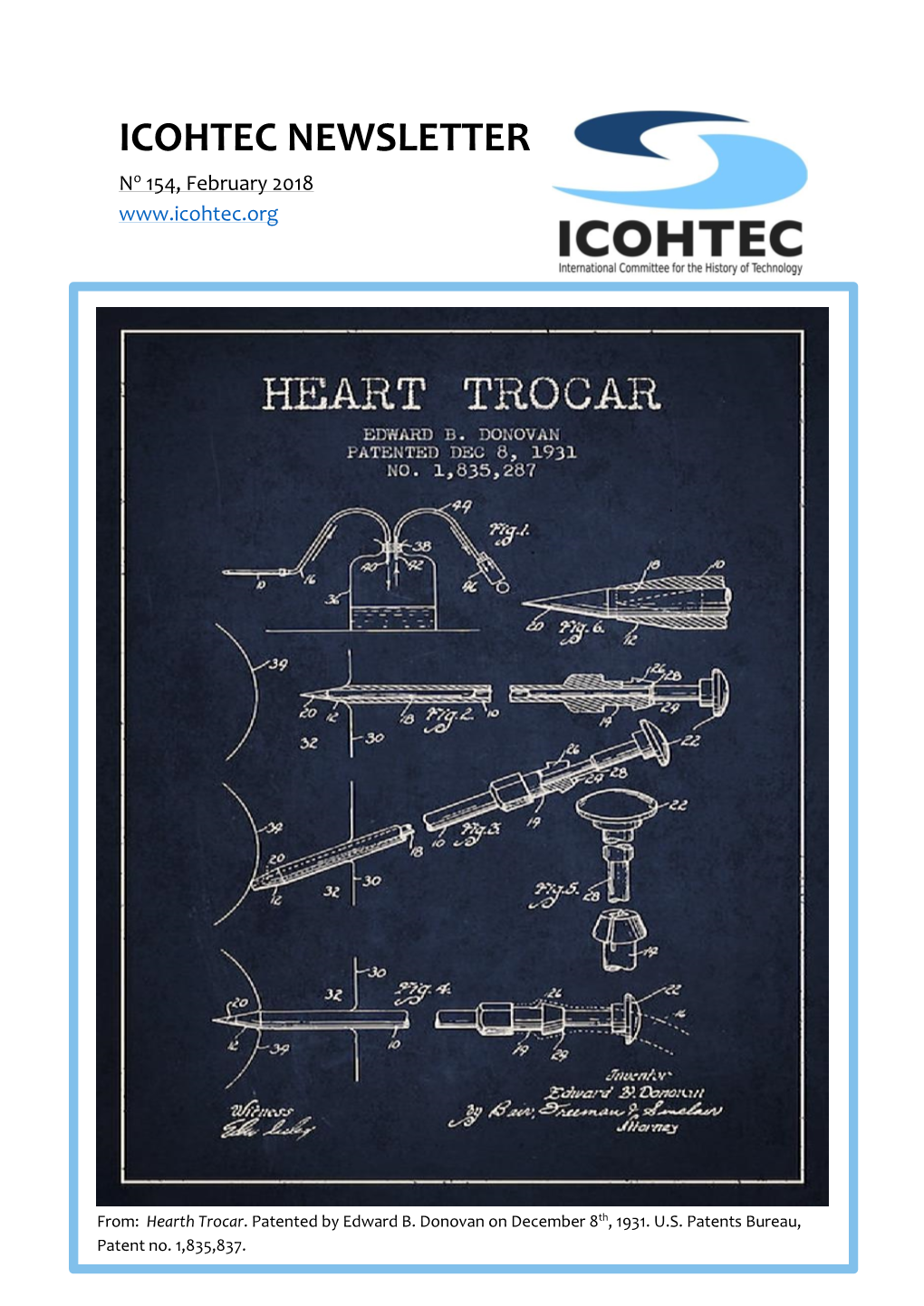 ICOHTEC NEWSLETTER No 154, February 2018