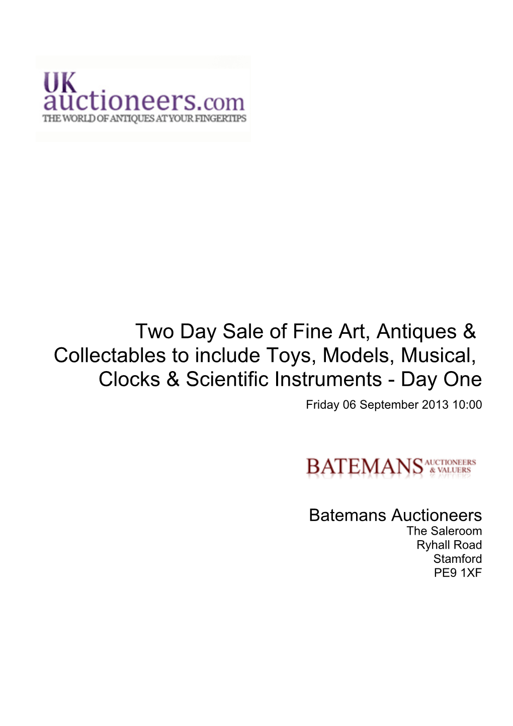 Two Day Sale of Fine Art, Antiques & Collectables to Include Toys