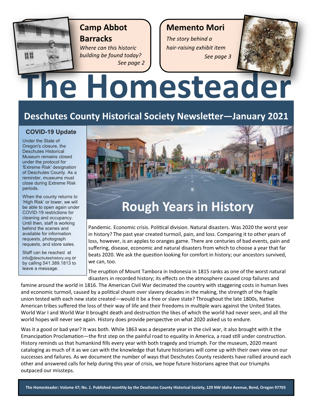 2021 January Homesteader