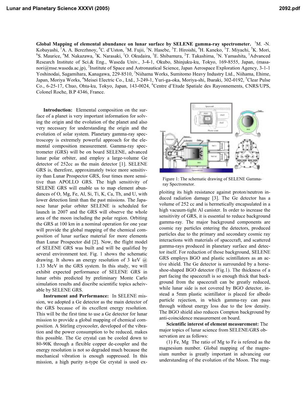 Global Mapping of Elemental Abundance on Lunar Surface by SELENE Gamma-Ray Spectrometer