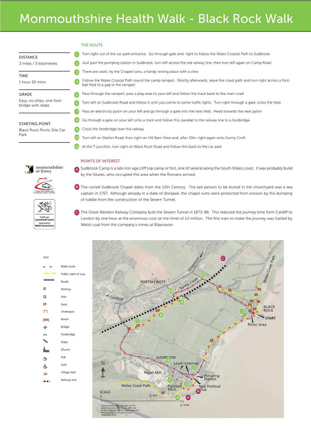 Monmouthshire Health Walk - Black Rock Walk