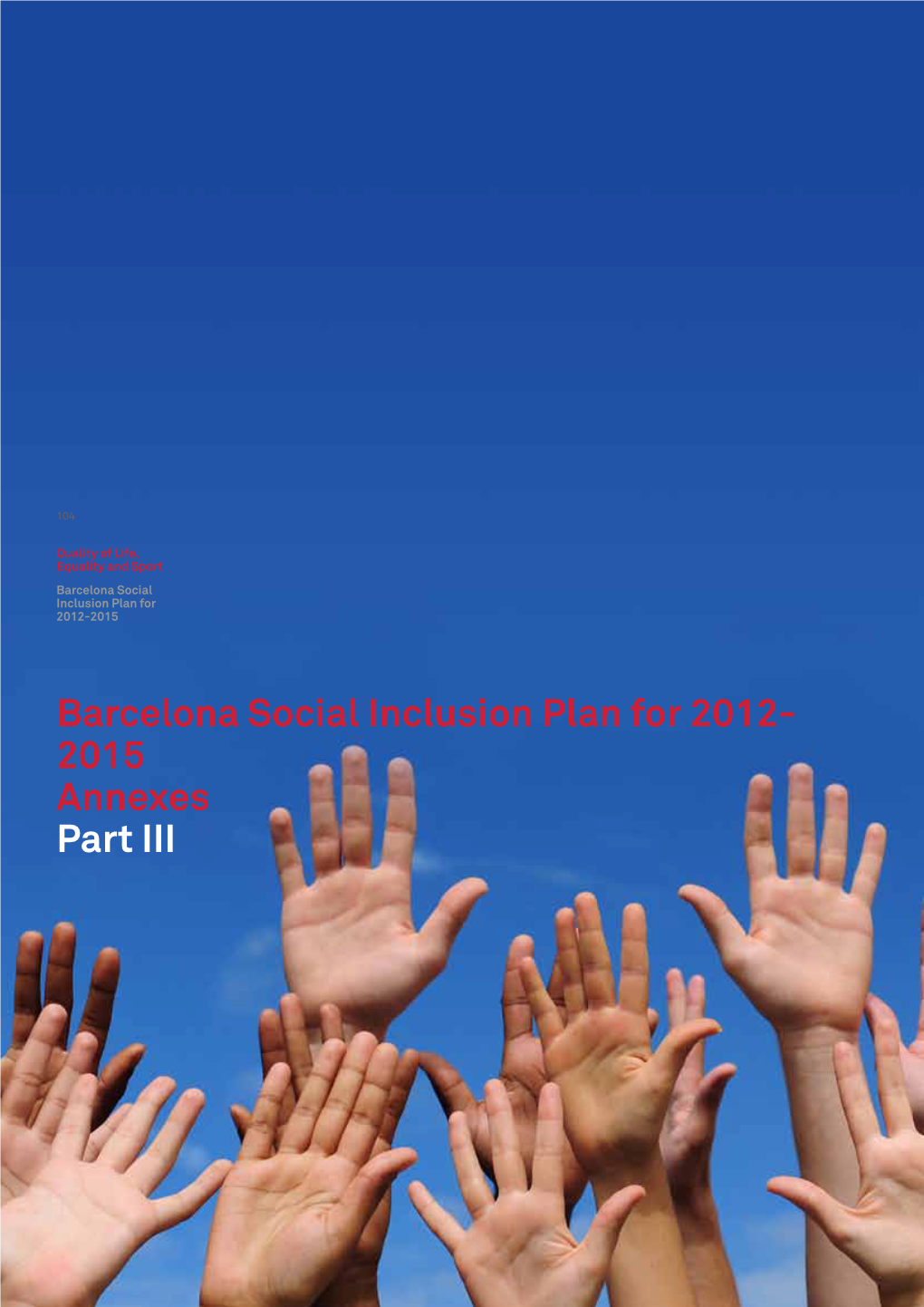 Barcelona Social Inclusion Plan for 2012-2015