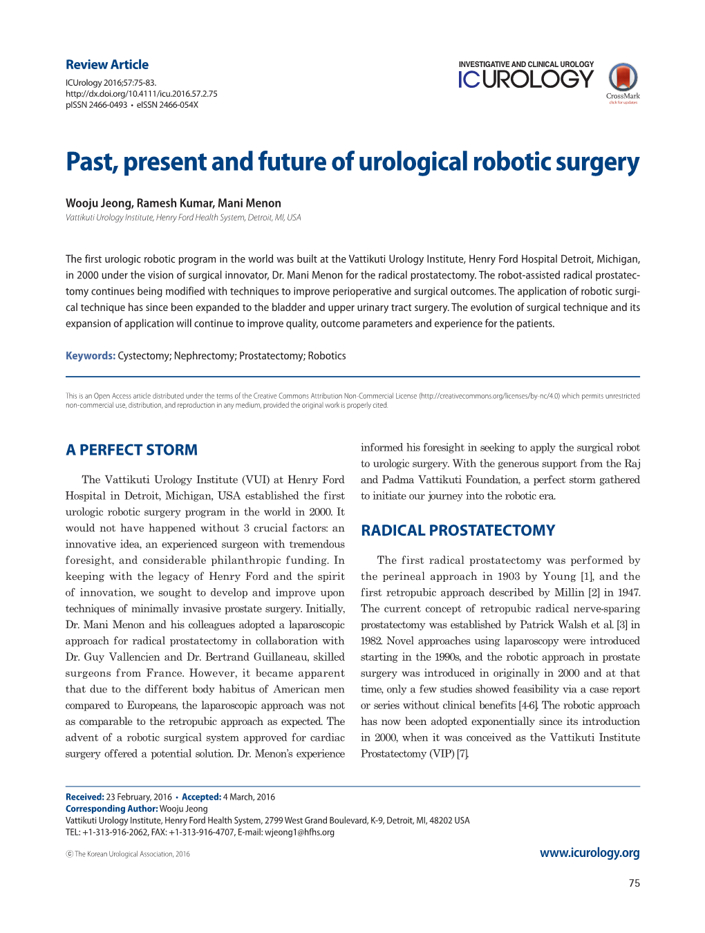 Past, Present and Future of Urological Robotic Surgery
