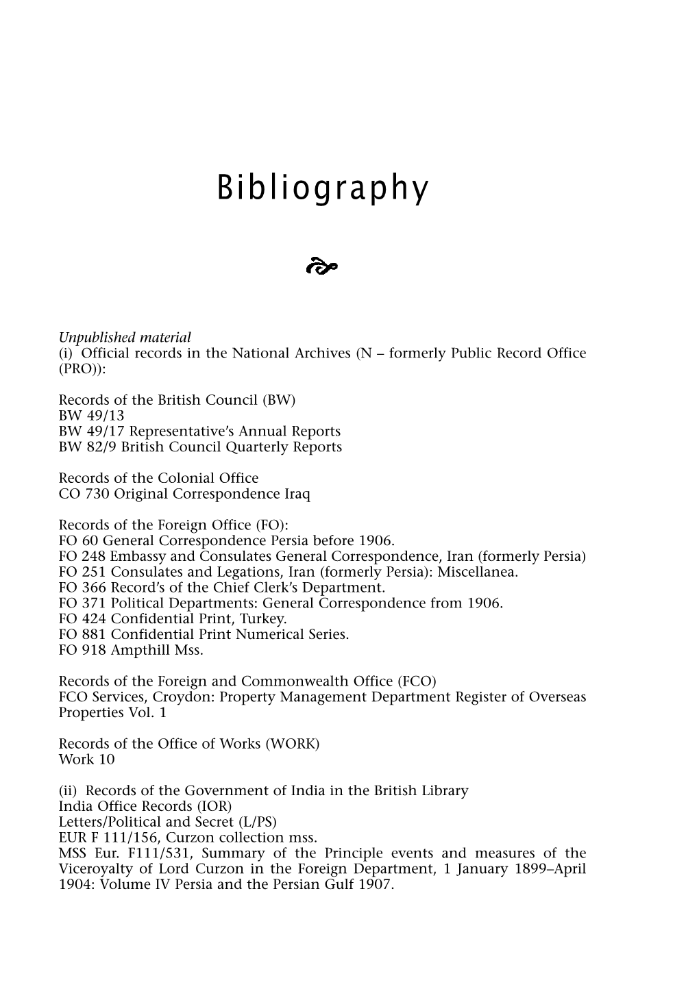 Bibliography