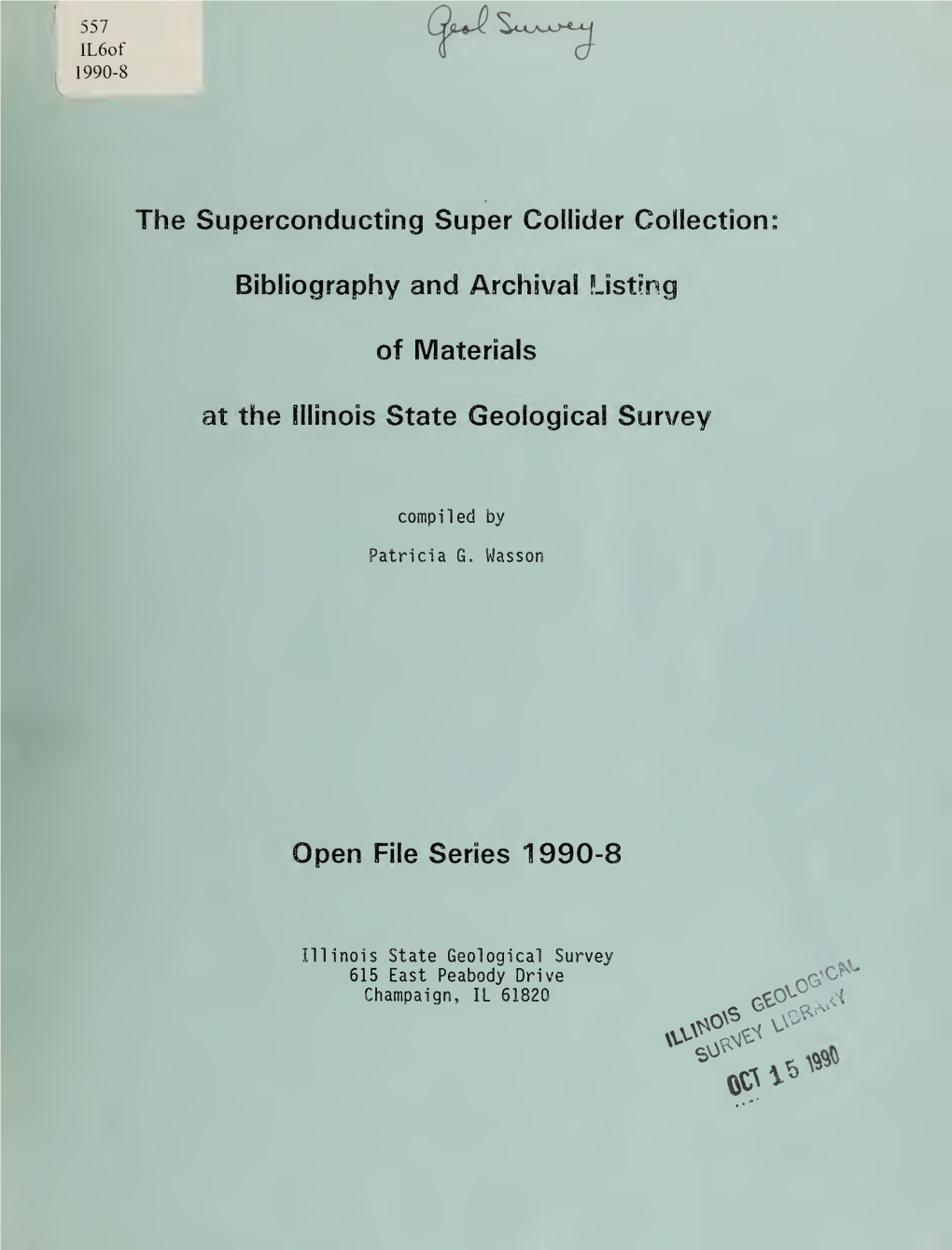 The Superconducting Super Collider Collection