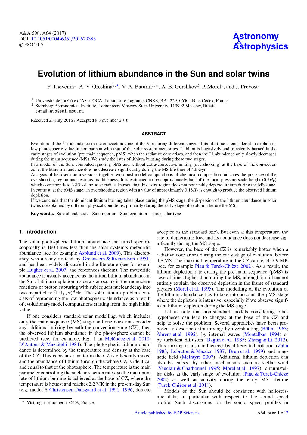 Evolution of Lithium Abundance in the Sun and Solar Twins F