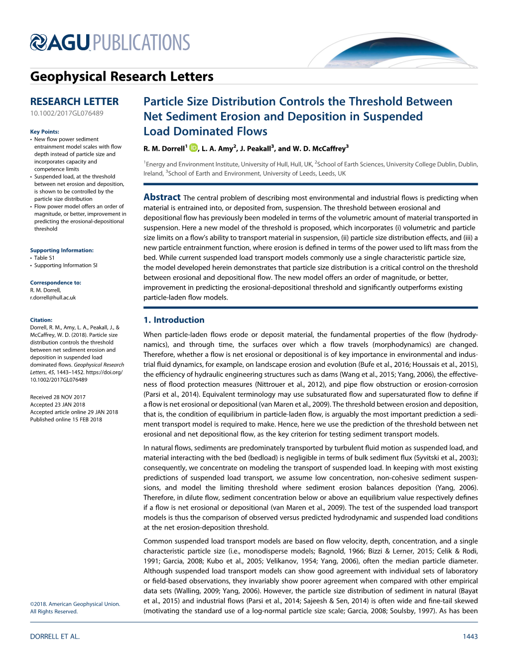 Particle Size Distribution Controls the Threshold Between Net Sediment