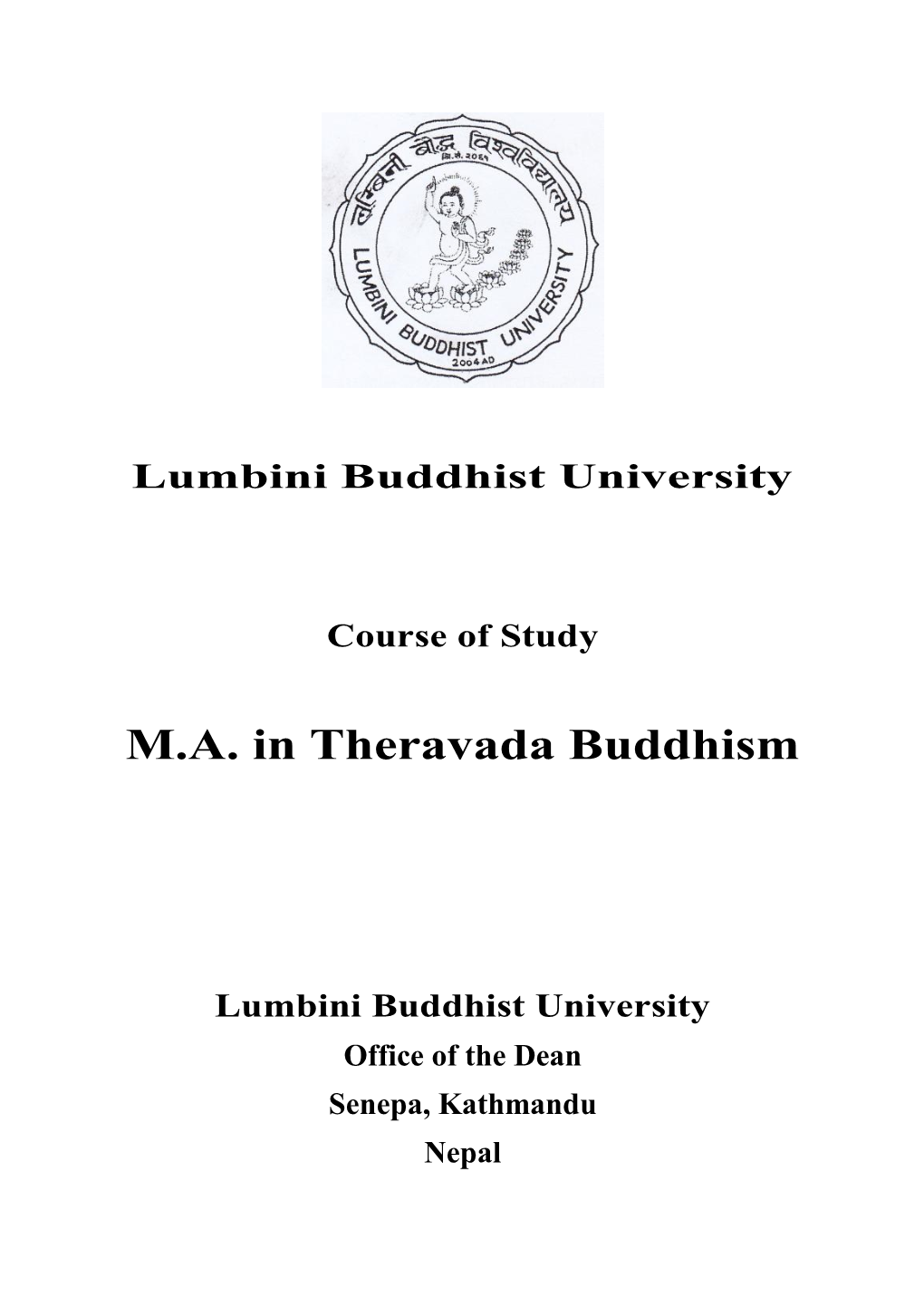 Lumbini Buddhist University