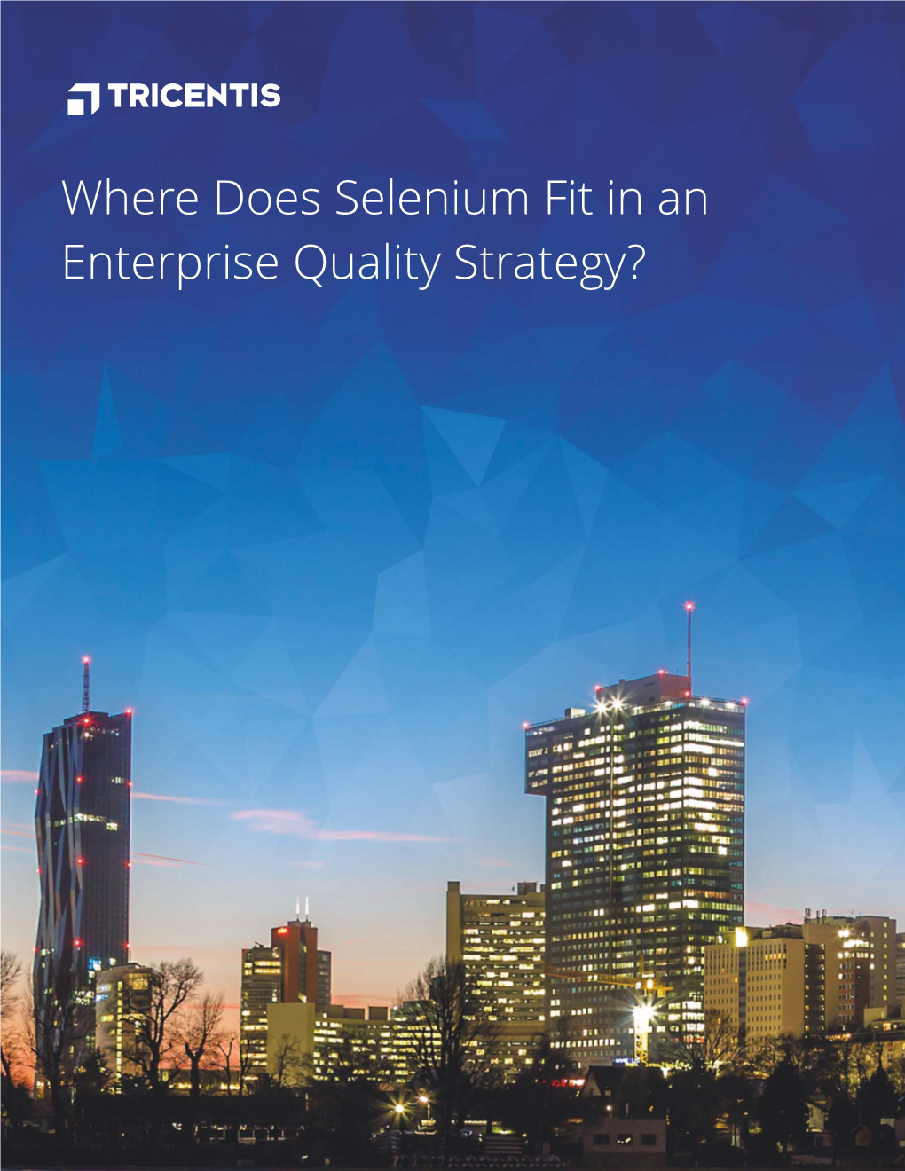 Where Does Selenium Fit in an Enterprise Quality Strategy?