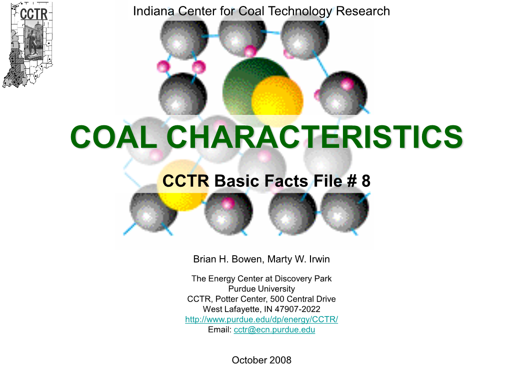 Coal Characteristics