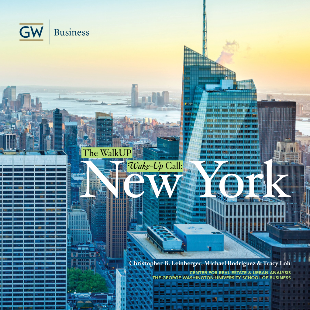 Walkup Wake-Up Call: New York © the George Washington University School of Business 2017 3 Introduction