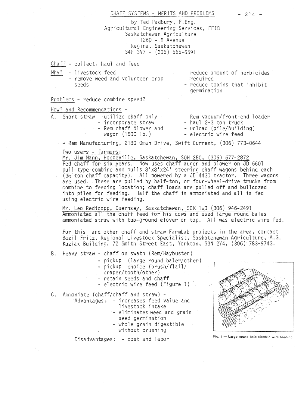 CHAFF SYSTEMS - MERITS and PROBLEMS - 2L4 - by Ted Padbury, P