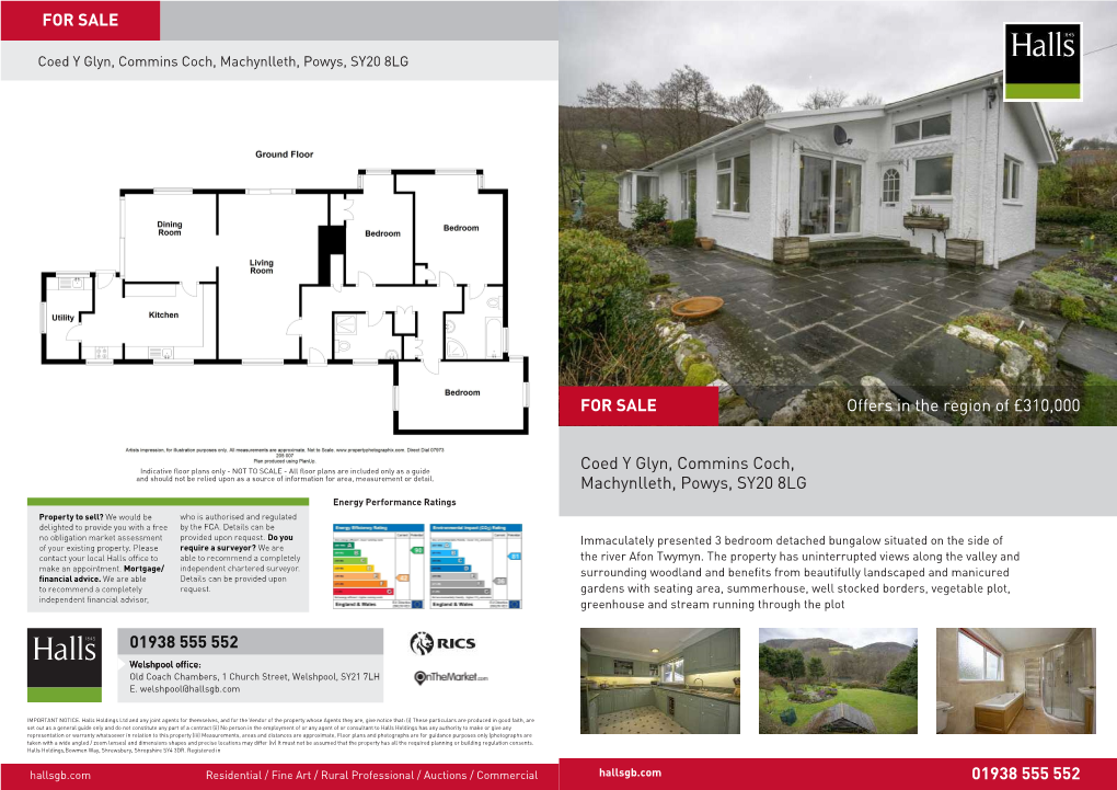 Offers in the Region of £310,000 Coed Y Glyn, Commins Coch