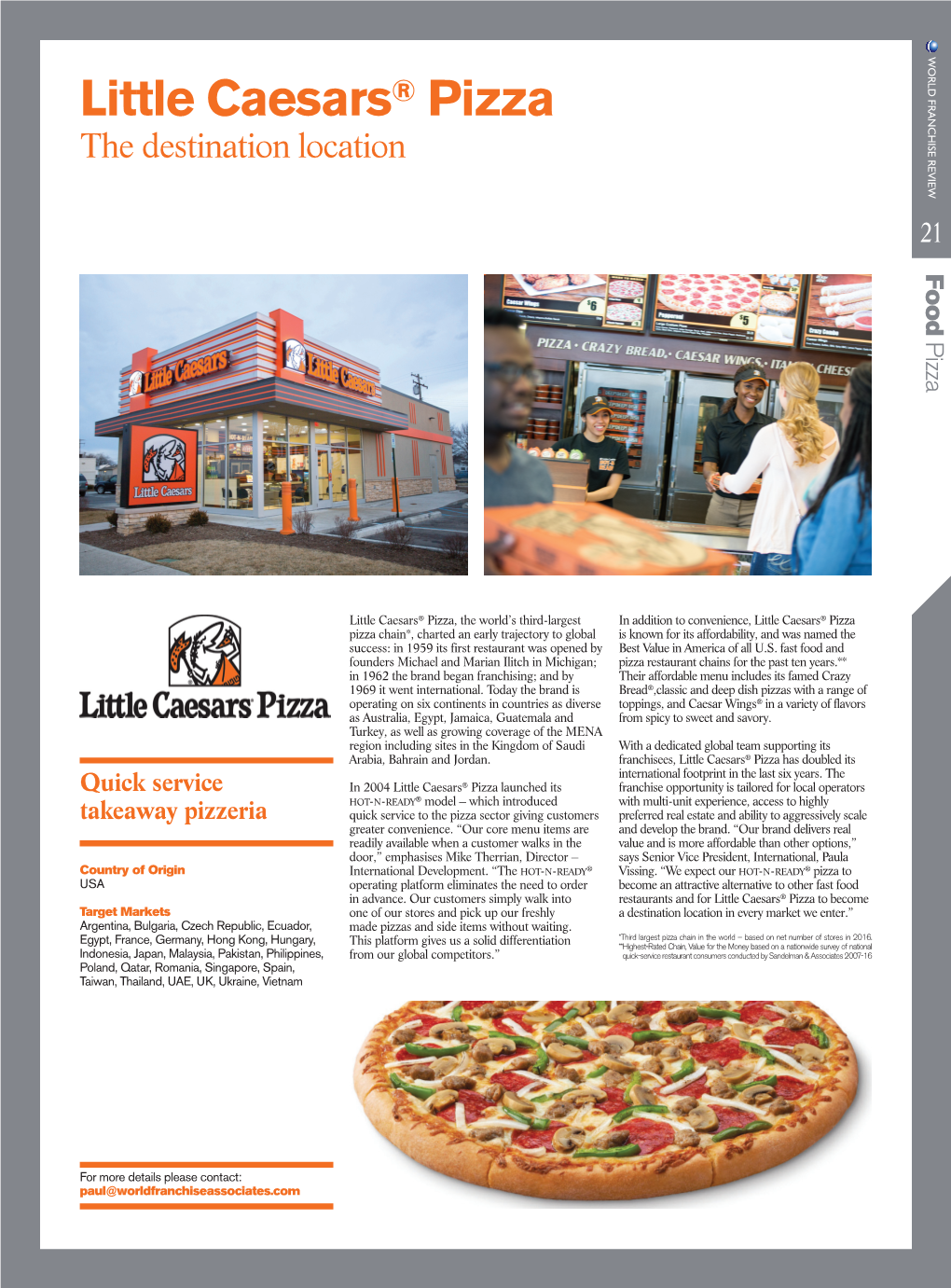 Little Caesars® Pizza the Destination Location