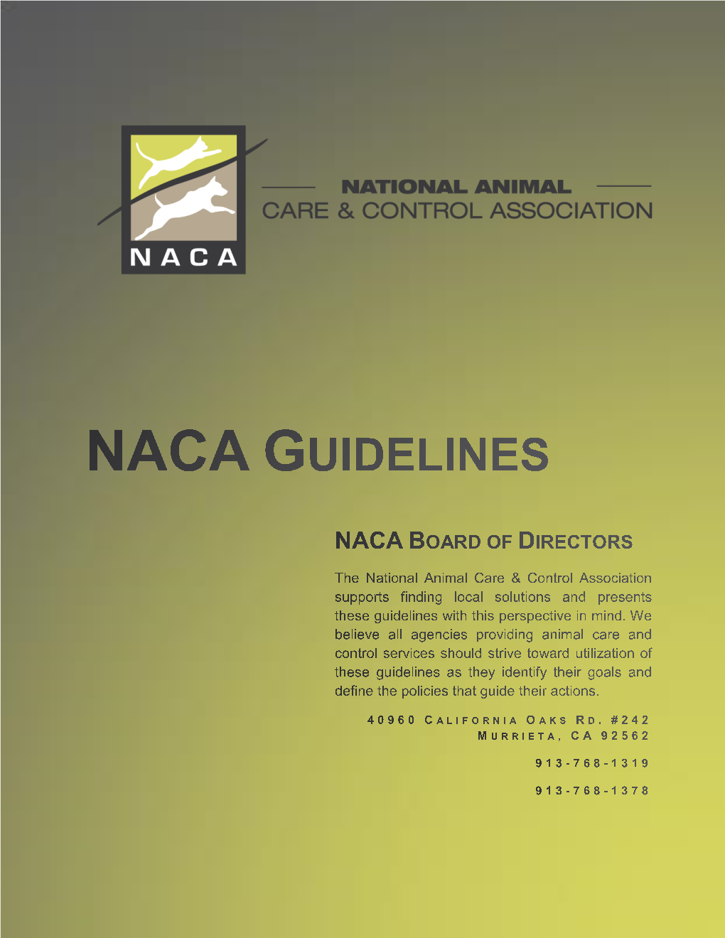 NACA Guidelines