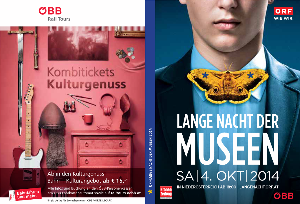 Lange Nacht Der Museen 2014 MUSEEN SA SA LANGE NACHT DER in NIEDERÖSTERREICH AB18:00| | 4