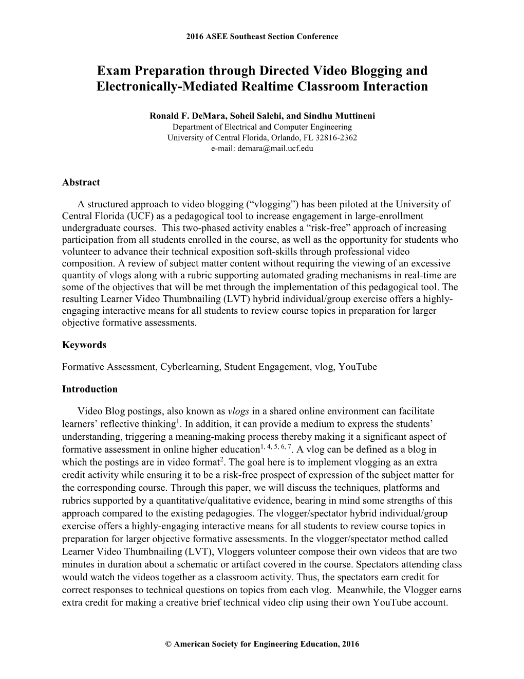 Exam Preparation Through Directed Video Blogging Using Electronically-Mediated Realtime Classroom Interaction