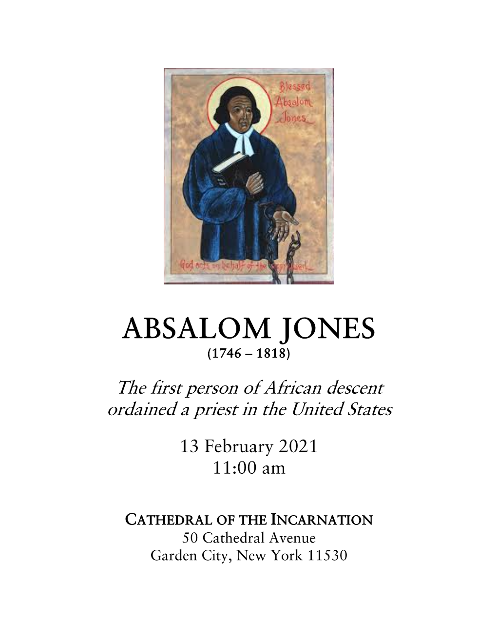 Absalom Jones (1746 – 1818)