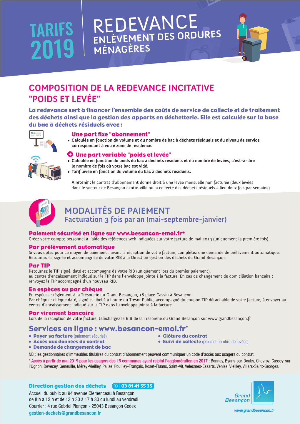 Redevance Incitative TARIFS 2019 651,13 Ko