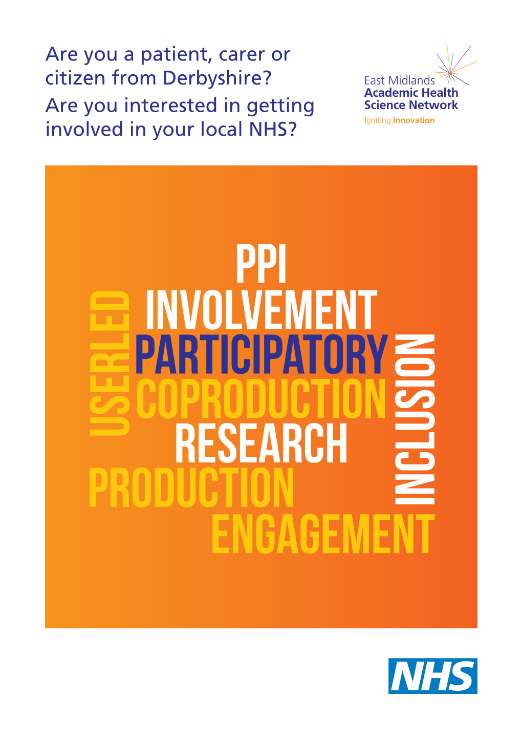 PPI Involvement Participatory Coproduction Research Inclusion Userled Production Engagement