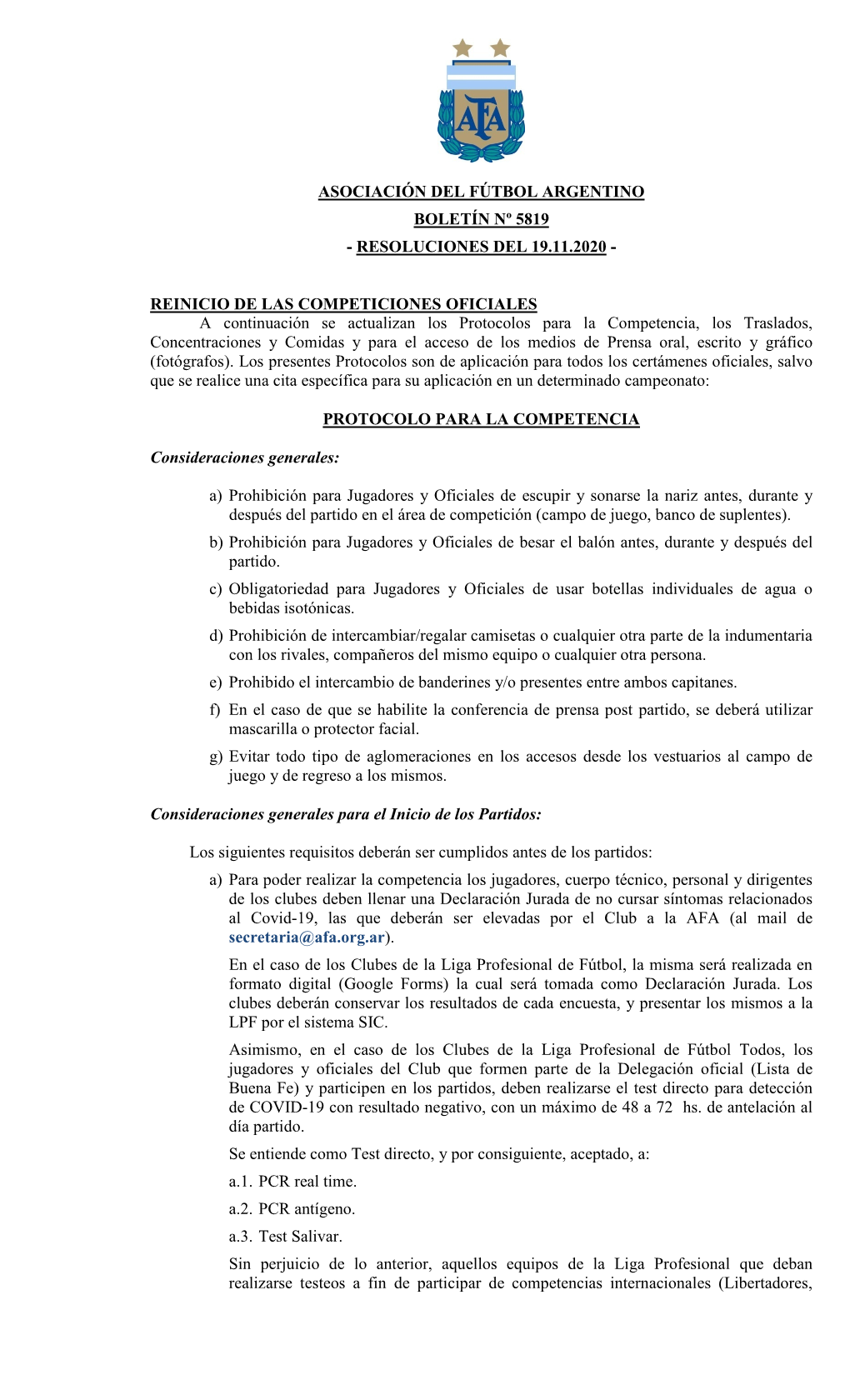 5819 (19-11-2020) Boletín Resoluciones