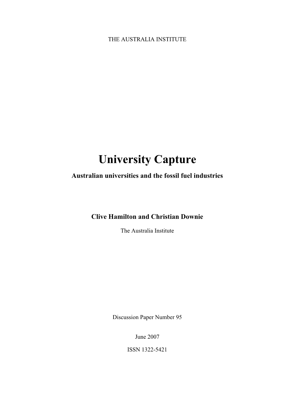 University Capture