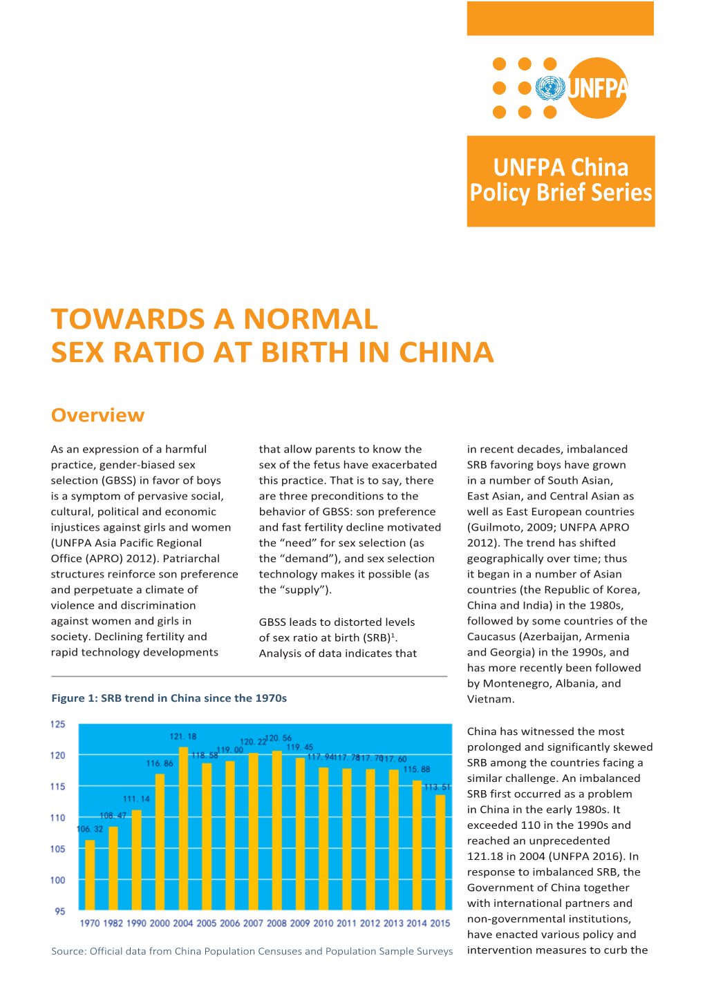 Towards a Normal Sex Ratio at Birth in China