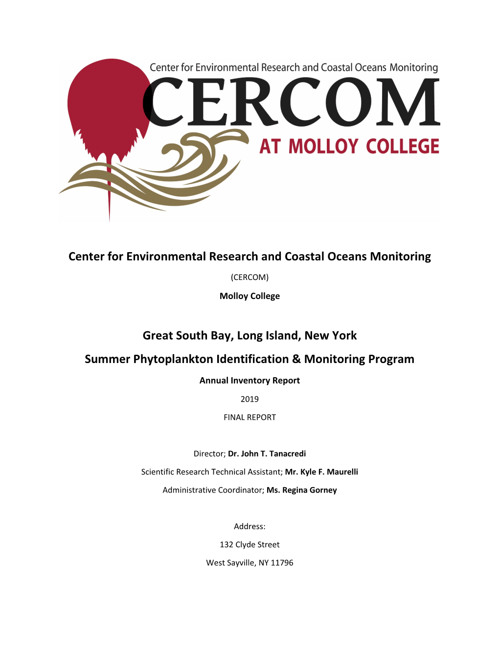 Center for Environmental Research and Coastal Oceans Monitoring (CERCOM)