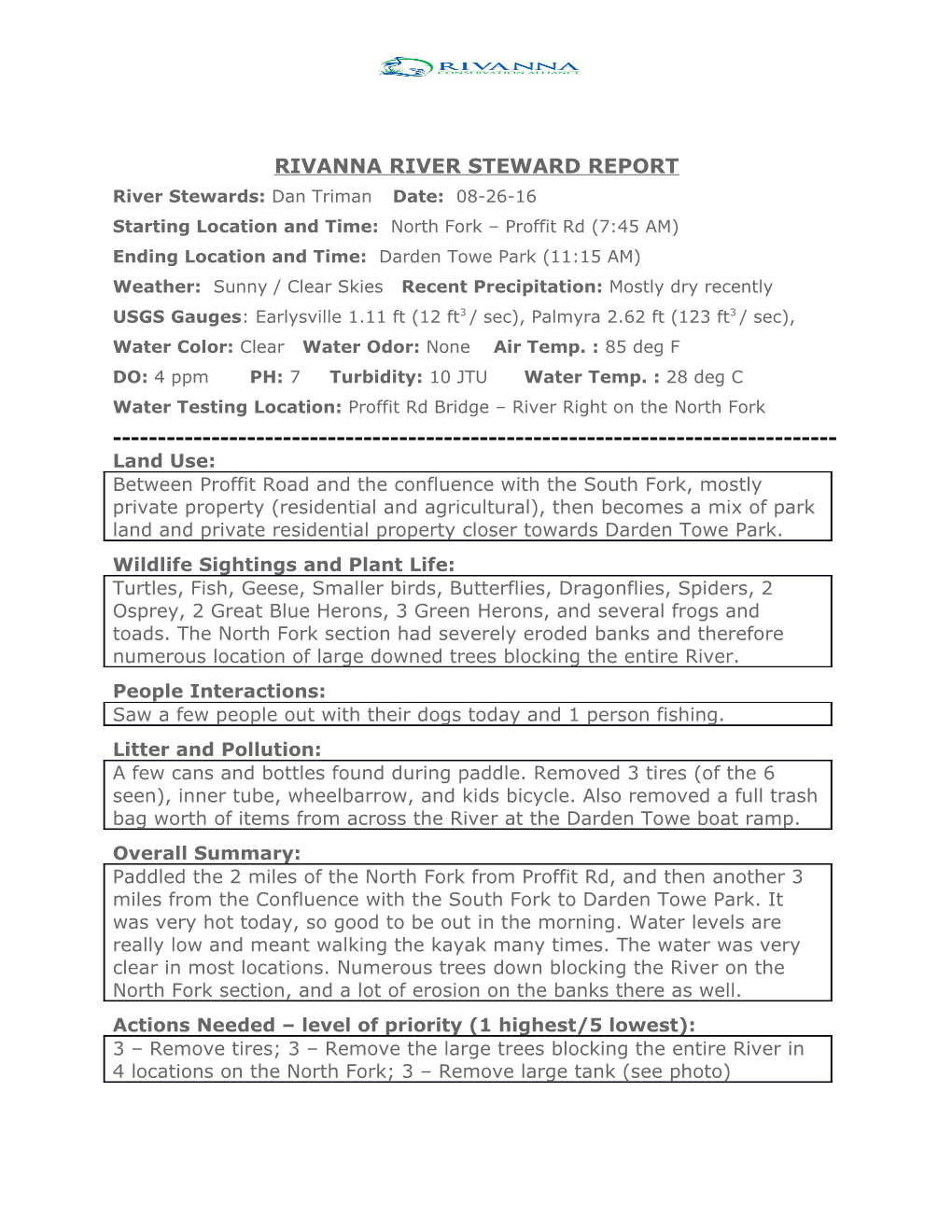 Rivanna River Steward Report s5