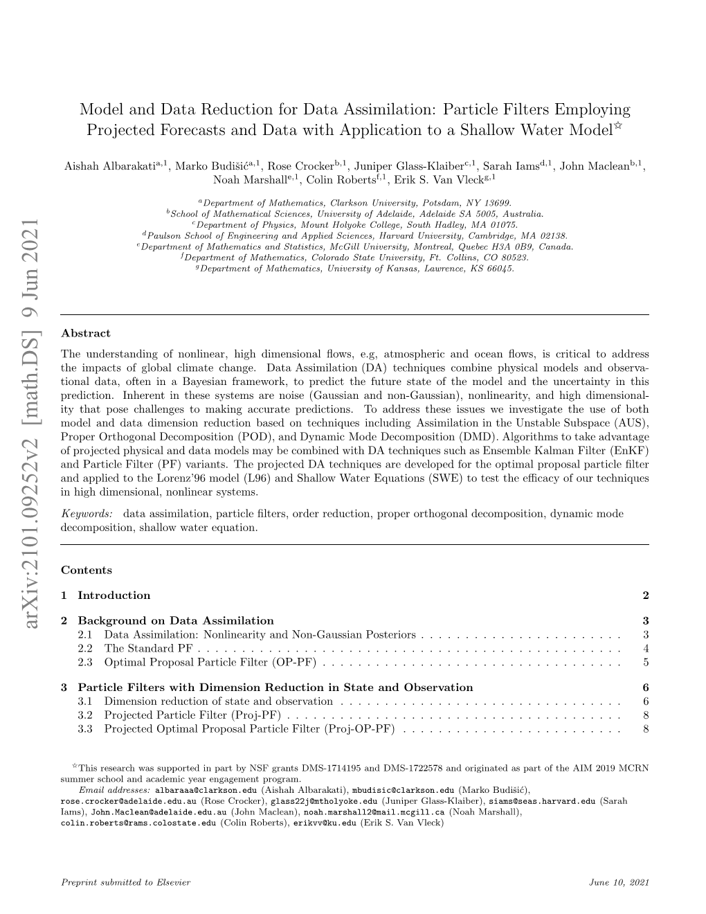 Arxiv:2101.09252V2 [Math.DS] 9 Jun 2021 Eopsto,Salwwtrequation