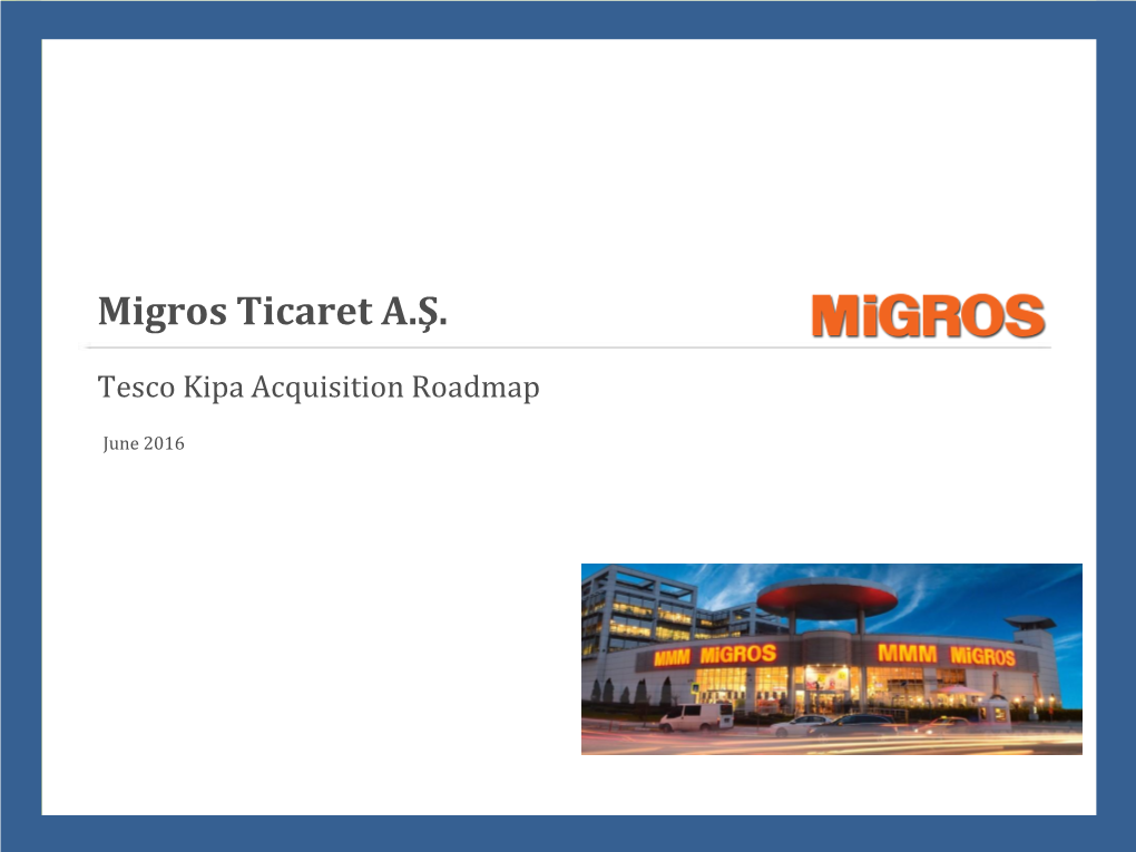 Migros Presentation