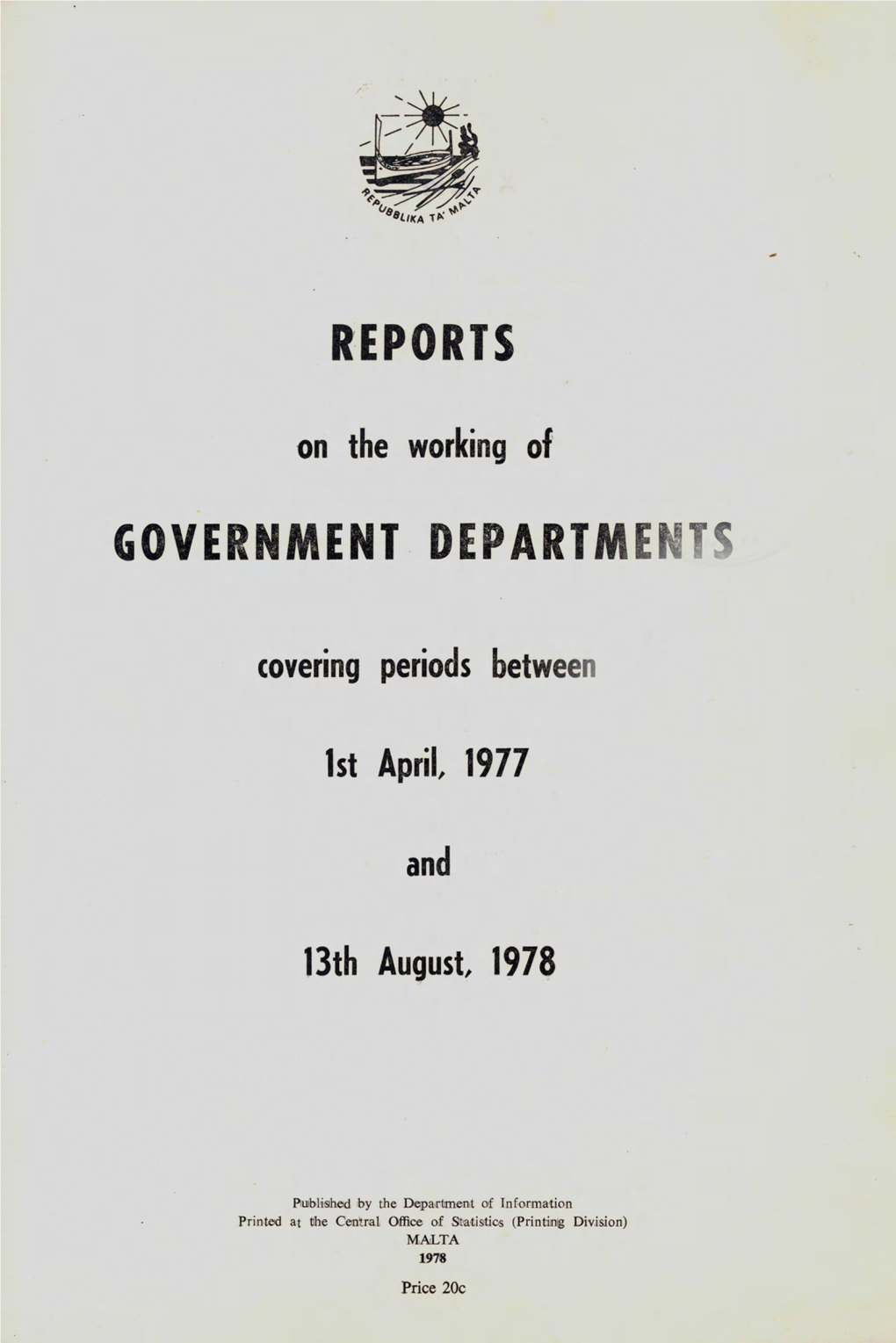 Reports Government Departme